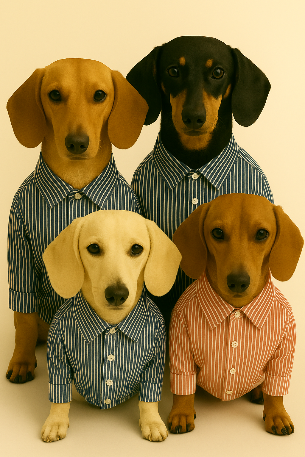 Epuré Dog Striped Shirt Cotton Lightweight