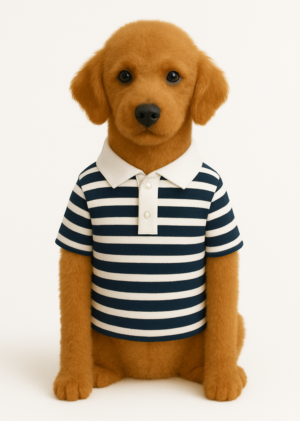 Polo para perros en versión Elegante hecho en Algodón Suave y Cómodo con detalles de color en el cuello