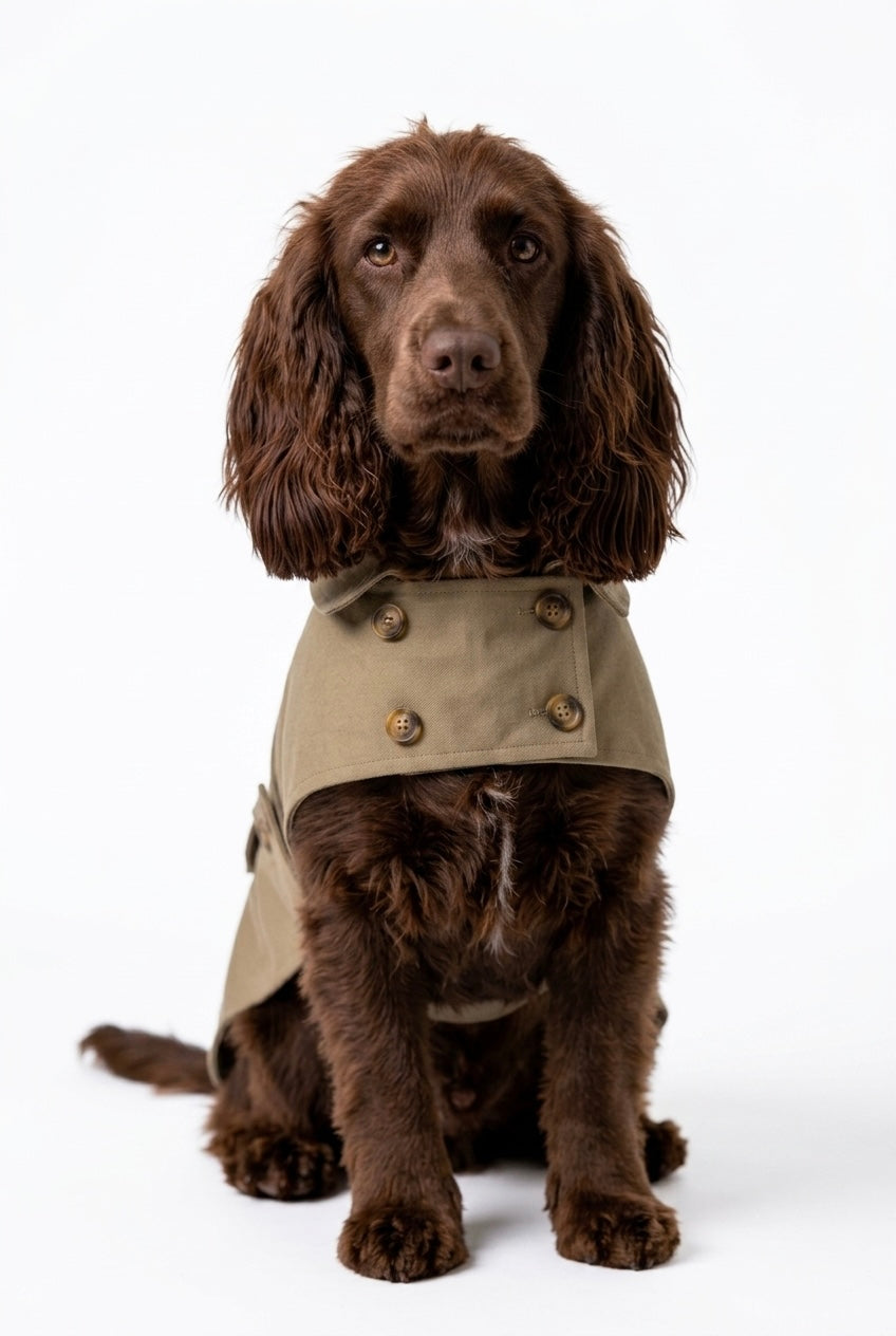 The Classic Trench — Luxury Dog Trench Coat, Made in Paris