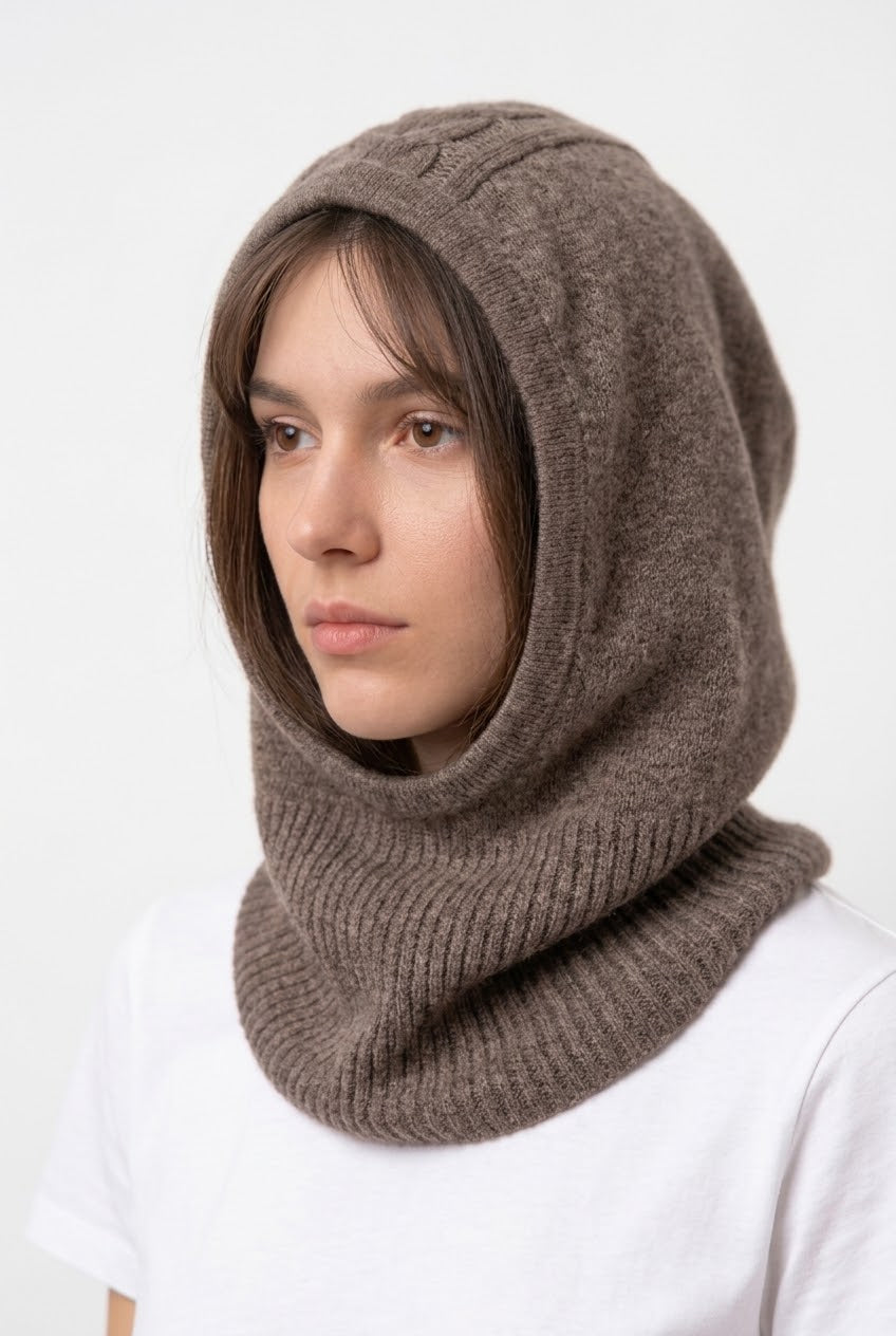 The Human Balaclava | 100% Baby Alpaca, Hand-Knit in Peru