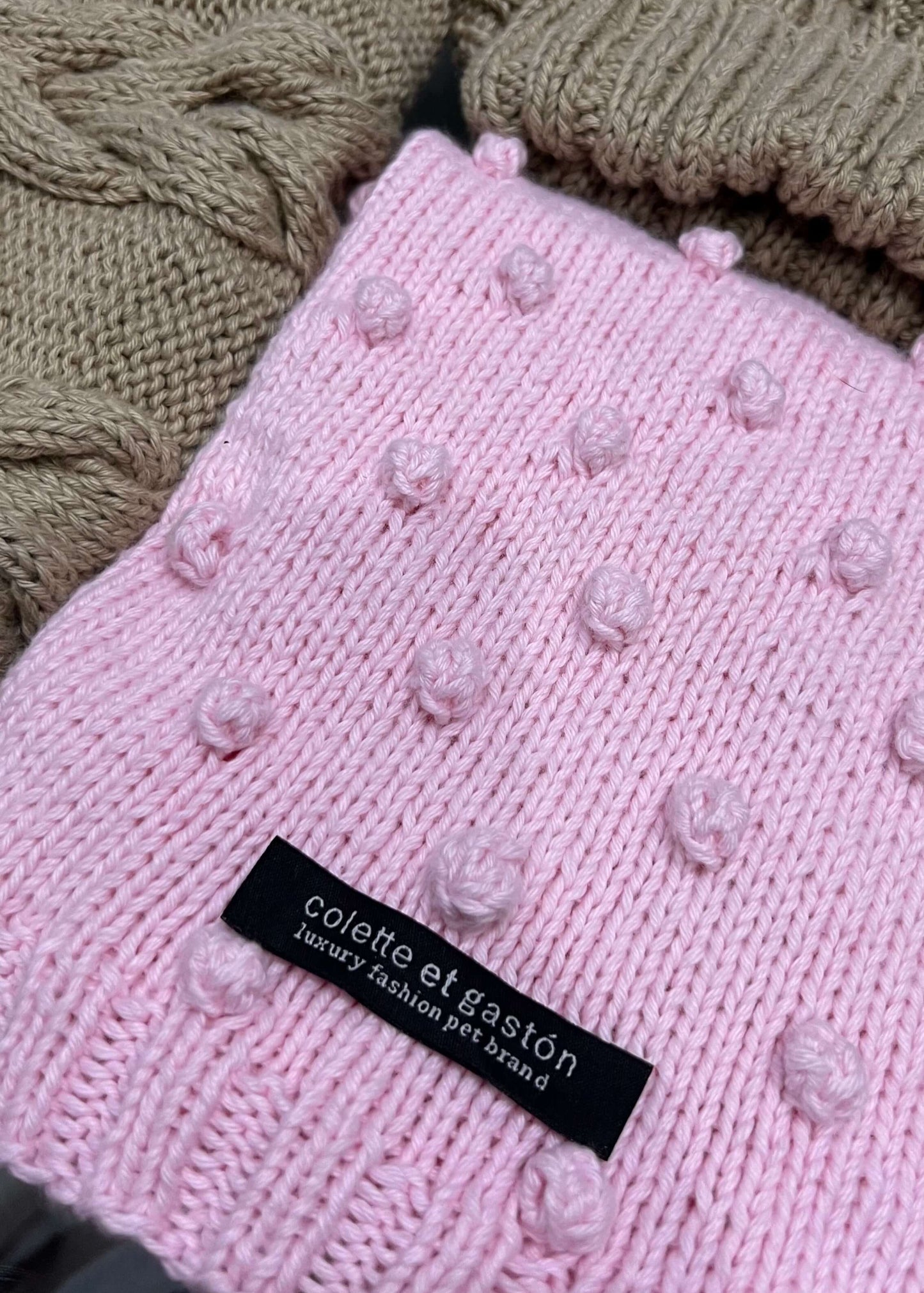 cotton dog sweater knitwear handmade