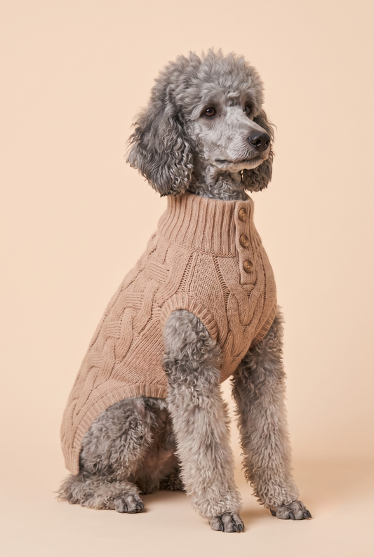 The Baby Alpaca Polo Sweater - with sleeves