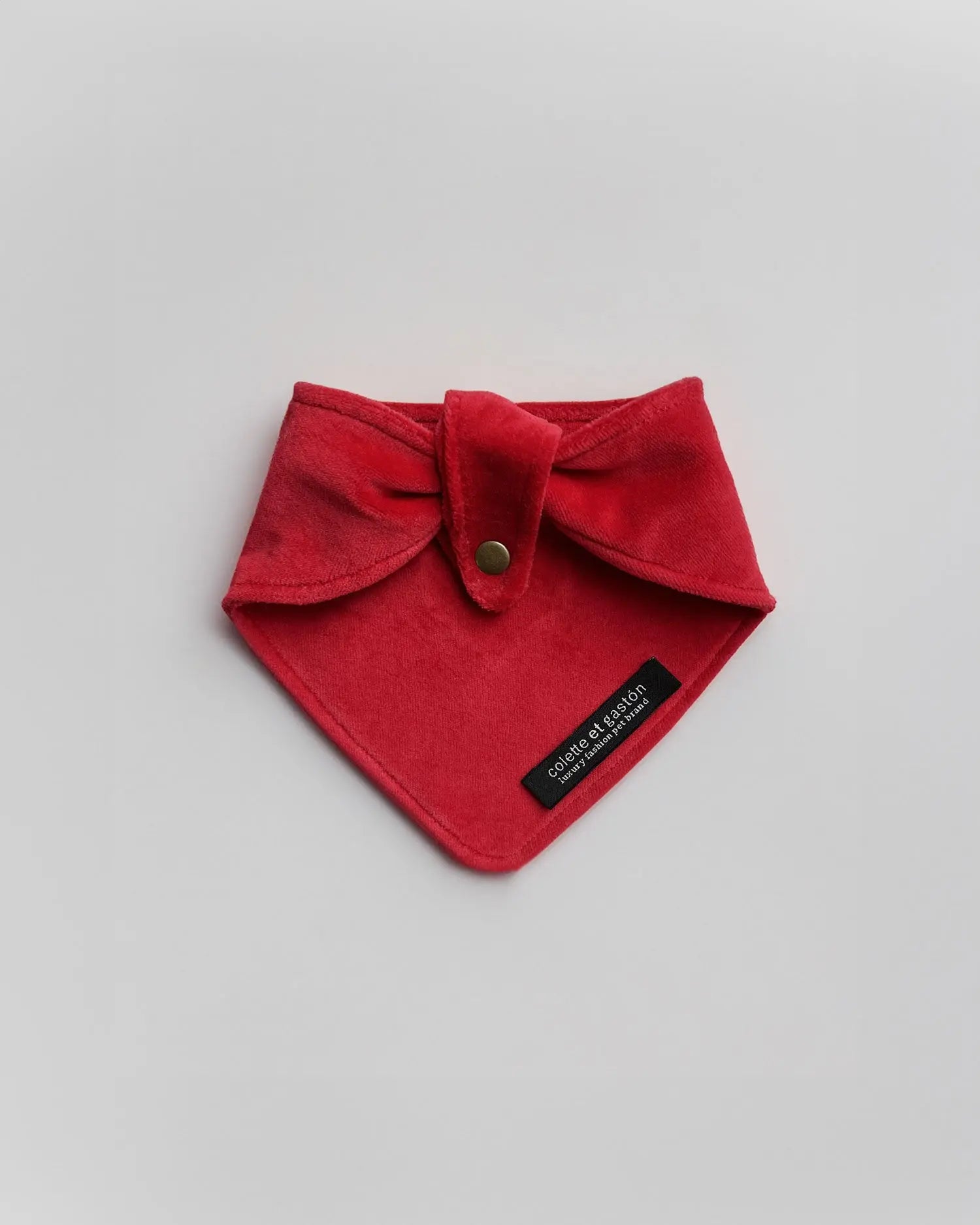 Bandana Red Embroidery Coton Gots Colette et Gastón