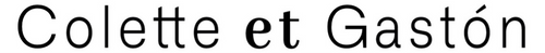 Text 'Colette et Gastón' on a white background