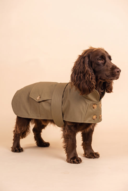 The Classic Trench Impermeable Coat — Luxury Dog Trench Coat, Made in Paris
