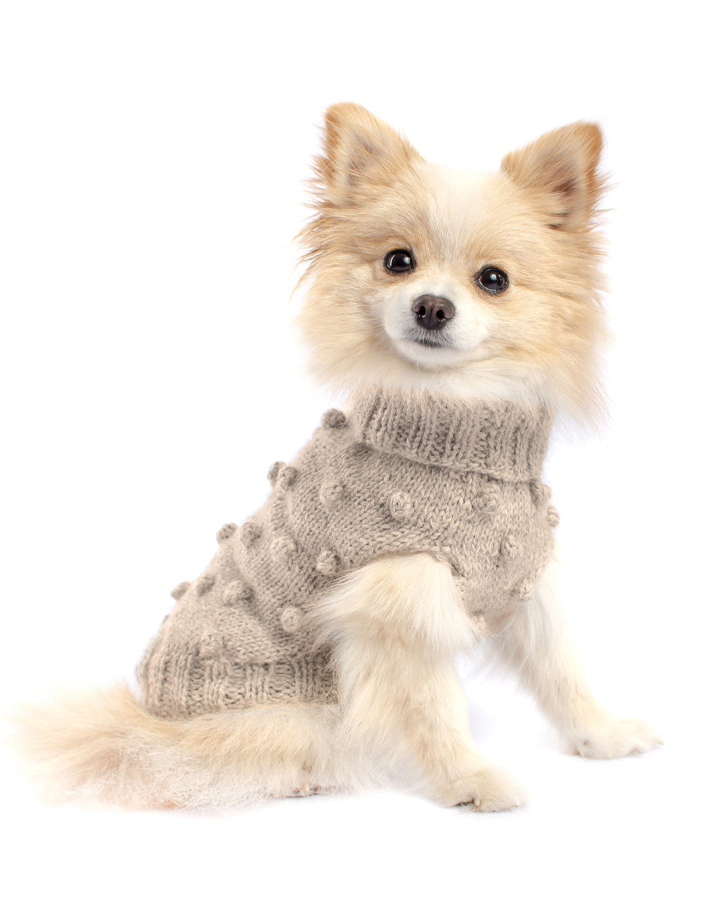 Dog Sweater Dots Handmade In Premium Alpaca