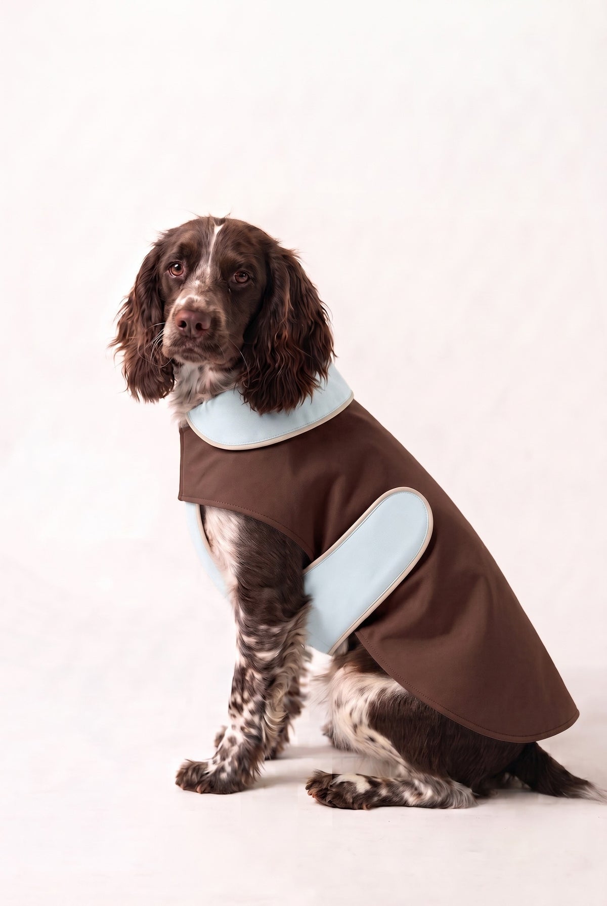 La Pluie Softshell — Cotton-Lined Luxury Dog Raincoat, Made in France